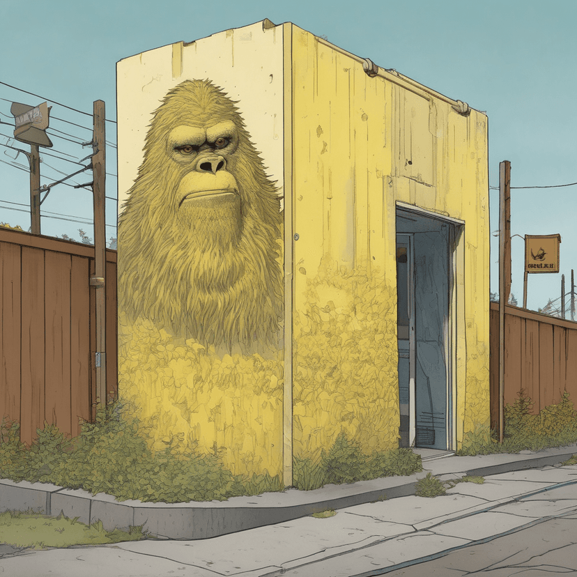 He wanted to be unseen, not the mural.