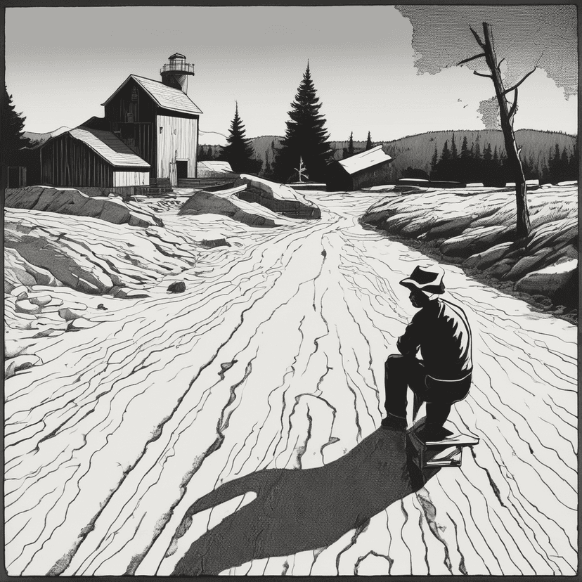 Waiting for the shadow to end where it should.