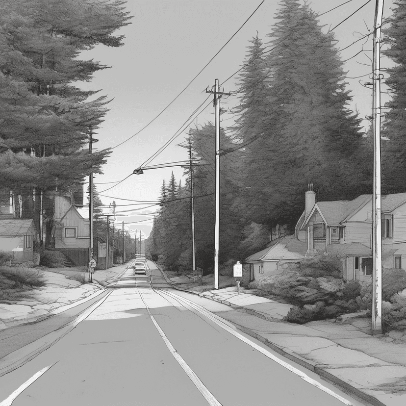 Faded lane outlasts the detour.